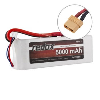 Redox 5000mAh 7,4V 30C - LiPo-Pack